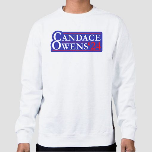 Sweatshirt White Candace Owens 2024 for President
