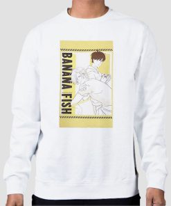 Sweatshirt White Inspired Ash and Eiji Banana Fish
