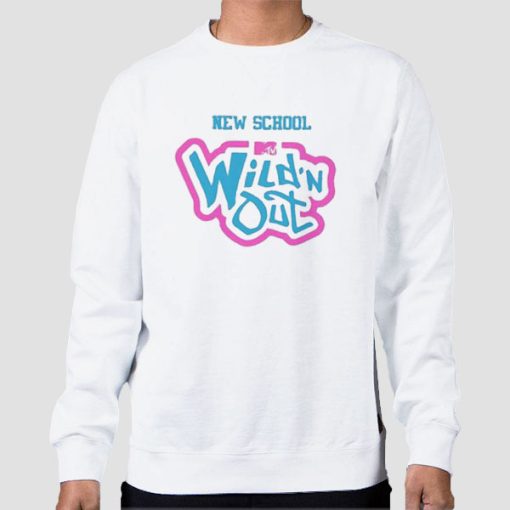 Sweatshirt White New School Fans Wild N out