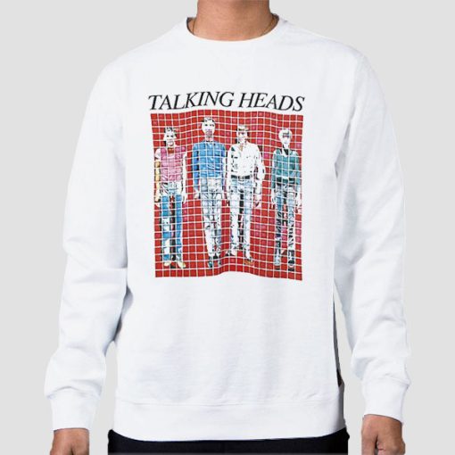 Sweatshirt White Psycho Killer David Byrne 80s Talking Heads