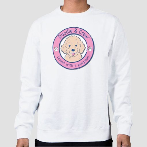 Sweatshirt White Simply Southern Golden Doodle