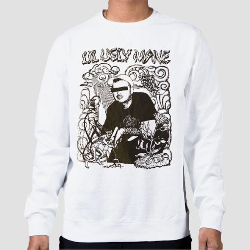 Sweatshirt White Vintage Lil Ugly Mane