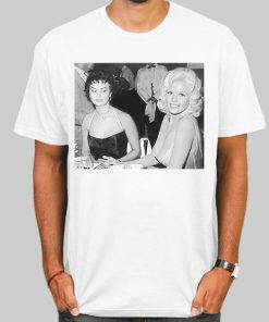 Sophia Loren Boobs Side Eye in Jayne Mansfield Shirt