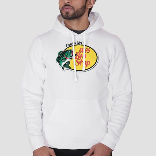 Hoodie White Classic Thats My Ass Bro Stop