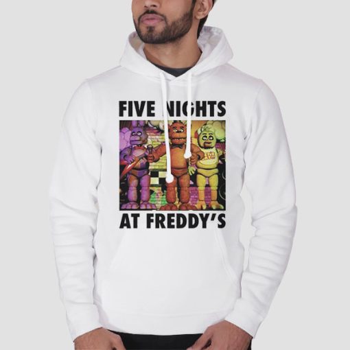 Hoodie White Concert Five Nights at Freddy's