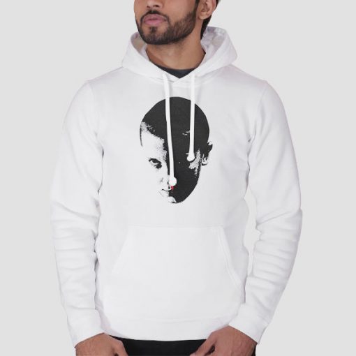 Hoodie White Natural Head Stranger Things Eleven