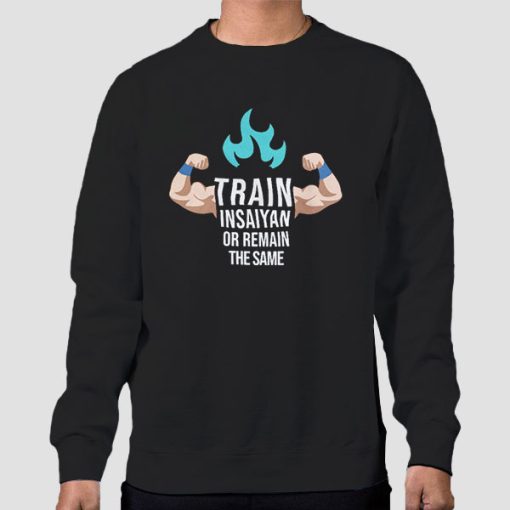 Sweatshirt Black Anime Workout Clothes Train Insaiyan