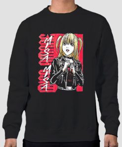 Sweatshirt Black Cute Anime Japanese Misa Amane