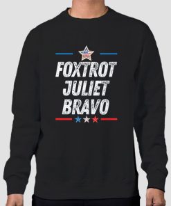 Sweatshirt Black Flag USA Foxtrot Juliet Bravo
