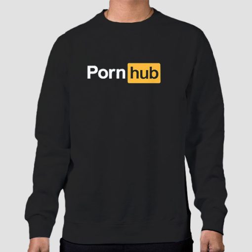 Sweatshirt Black Funny Logo Pornhub