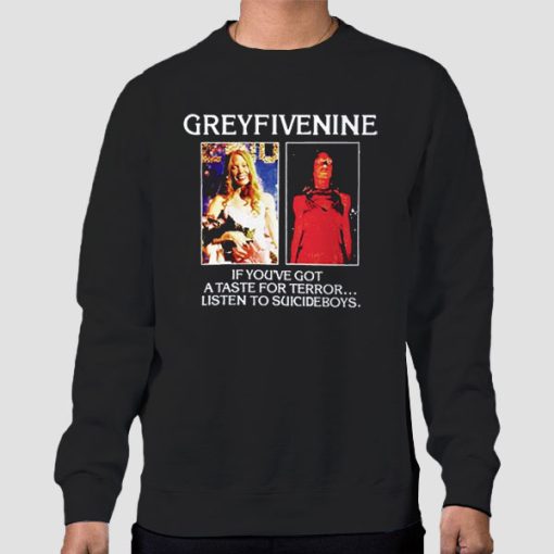 Sweatshirt Black Greyfivenine Taste for Terror g59 Merch