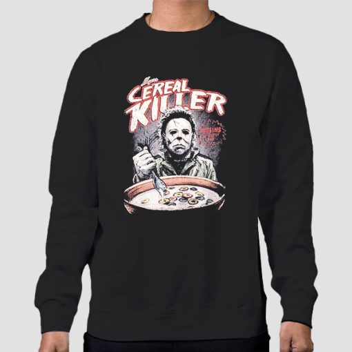 Sweatshirt Black Halloween Michael Myers Cereal Killer