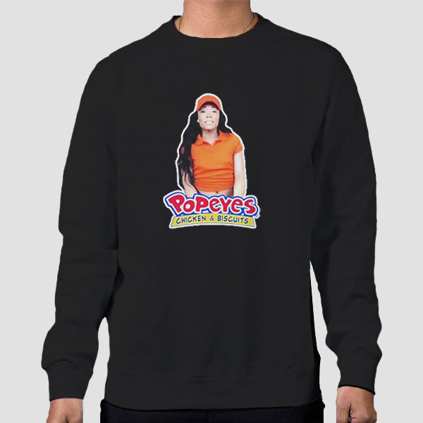 Jayla Foxx Popeyes Employee in Movie Shirt Cheap