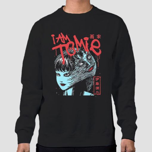 Sweatshirt Black Junji Ito I Am Tomie