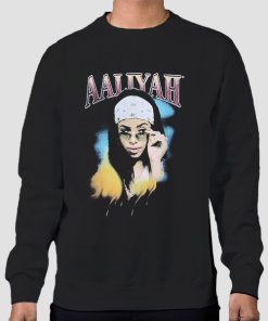Sweatshirt Black Rare Aaliyah Brushes Bootleg