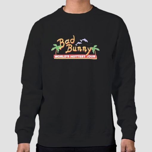 Sweatshirt Black Tour Merch 2022 Bad Bunny