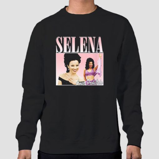 Sweatshirt Black Vintage Bootleg Fran Drescher Selena