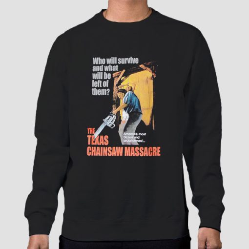 Sweatshirt Black Vintage Texas Chainsaw Massacre