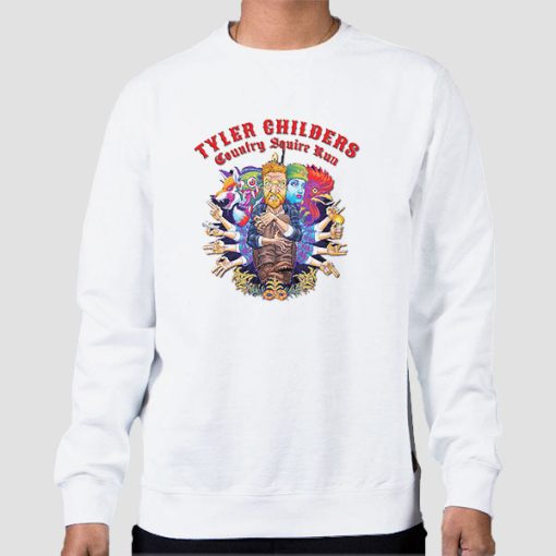 Sweatshirt White Country Squire Run Tyler Childers