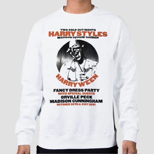 Sweatshirt White Harry Styles MSG Love on Tour Harryween
