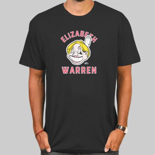T Shirt Black Cheif Yahoo Elizabeth Warren