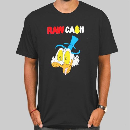 T Shirt Black Cute Donald Raw Cash