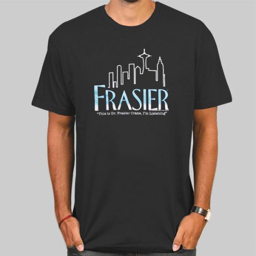 T Shirt Black Frasier Merchandise Quotes