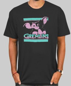 T Shirt Black Vintage 90s Gremlins Gizmo