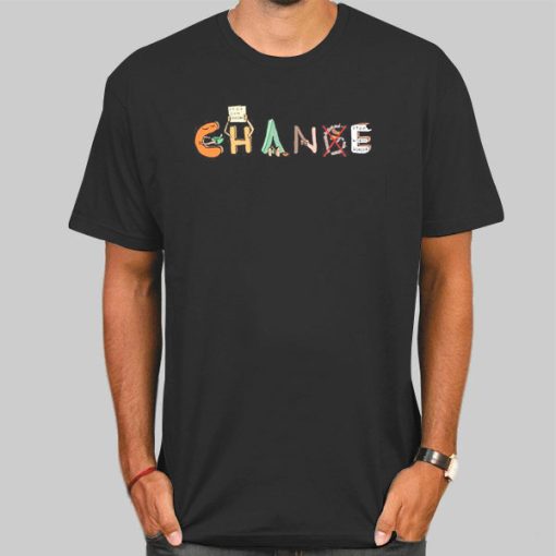 T Shirt Black Vintage Motivation Change