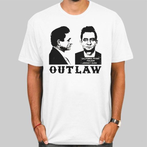 Outlaw Mugshot Johnny Cash Shirt