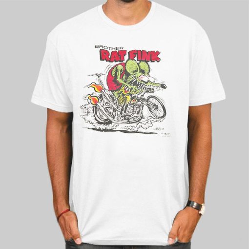 Rat Fink Motorcycle Chopper Brother Shirt
