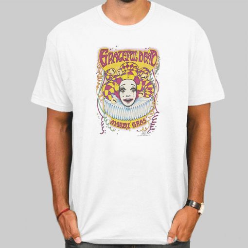 T Shirt White Vintage Grateful Dead Mardi Gras T Shirts