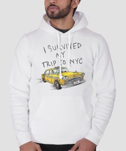 Hoodie White Quotes I Survived My Trip to Nyc Tom Holland