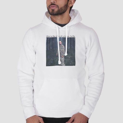 Hoodie White Robert Pattinson Twilight This Is the Skin of a Killer