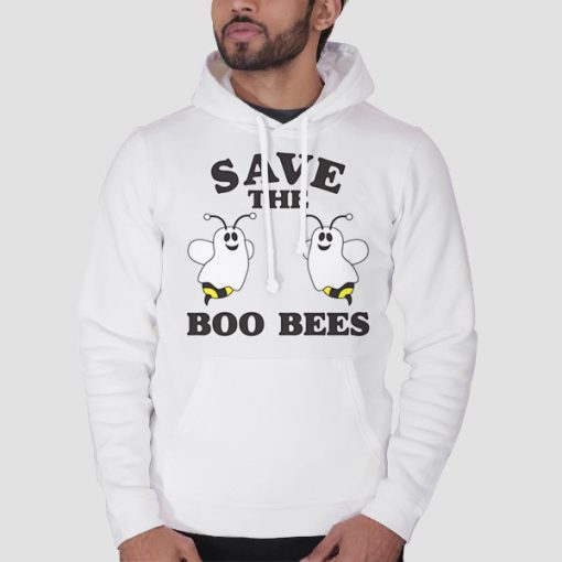 Hoodie White Save the Boobees