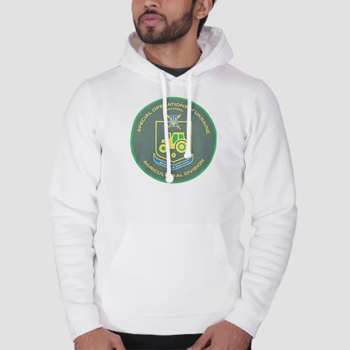 Hoodie White Special Operations of Ukraine Agricultural Division