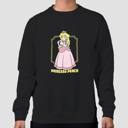 Sweatshirt Black Cutes Princess Peach