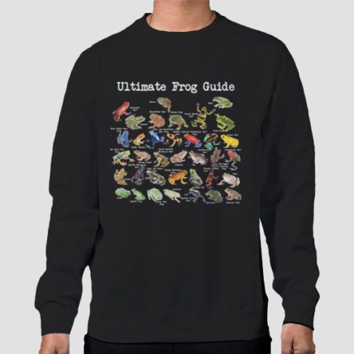 Sweatshirt Black Funny Cute Ultimate Frog Guide