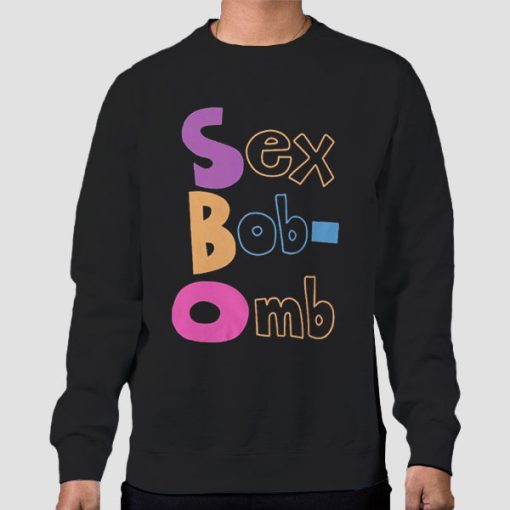 Sweatshirt Black Funny Sex Bob Omb