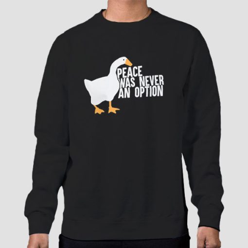 Sweatshirt Black Funny Untitled Goose Game