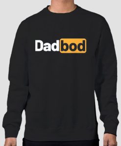 Sweatshirt Black Graphic Black Dad Bod