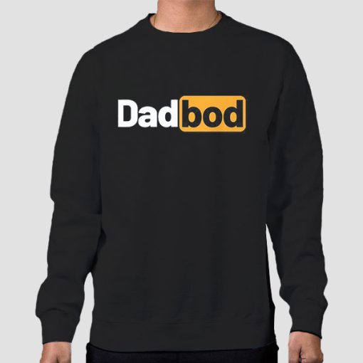 Sweatshirt Black Graphic Black Dad Bod