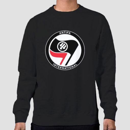 Logo Flag International Antifa Sweatshirt