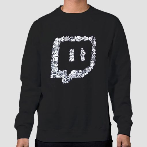 Sweatshirt Black Logo Twitchcon Twitch Merch