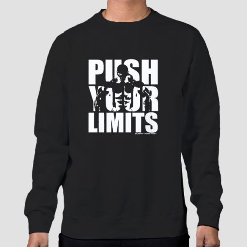 Sweatshirt Black Push Your Limits Bodybuilding