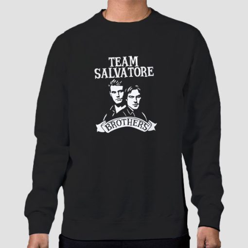 Sweatshirt Black Vampire Diaries Merch Team Salvatore