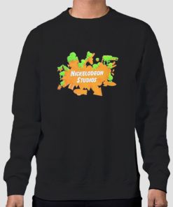 Sweatshirt Black Vintage Nickelodeon Merchandise