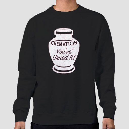 Sweatshirt Black Vintage Undertaker Urn