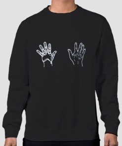 Sweatshirt Black Winter Soldier Merch Hand Graphic