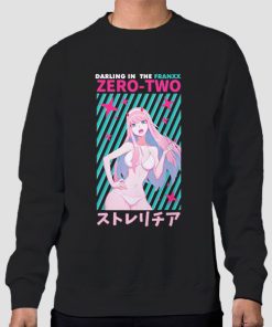 Sweatshirt Black Zero Two 02 Henti Anime